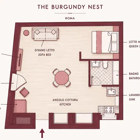 The Burgundy Nest Campo De' Fiori *